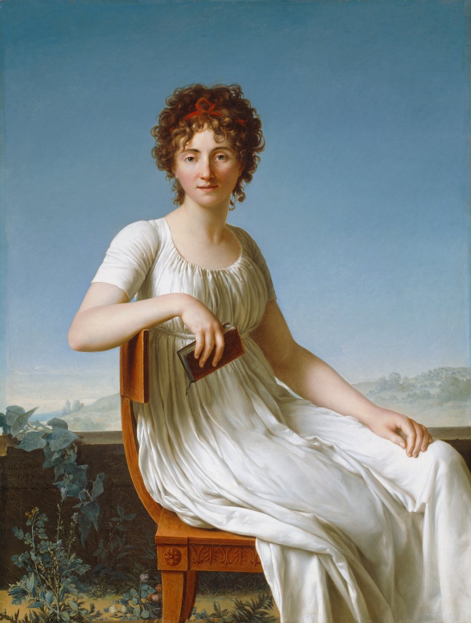 Portræt af Constance Pipelet af Jean Baptiste Francois Desoria