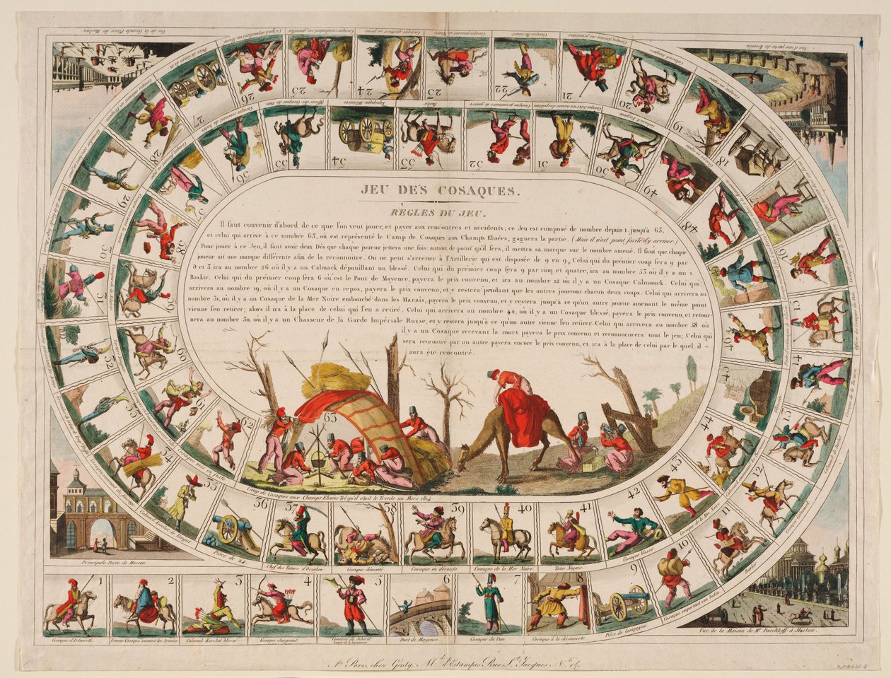 Kosakspil, 1815 af Jean Baptiste Genty