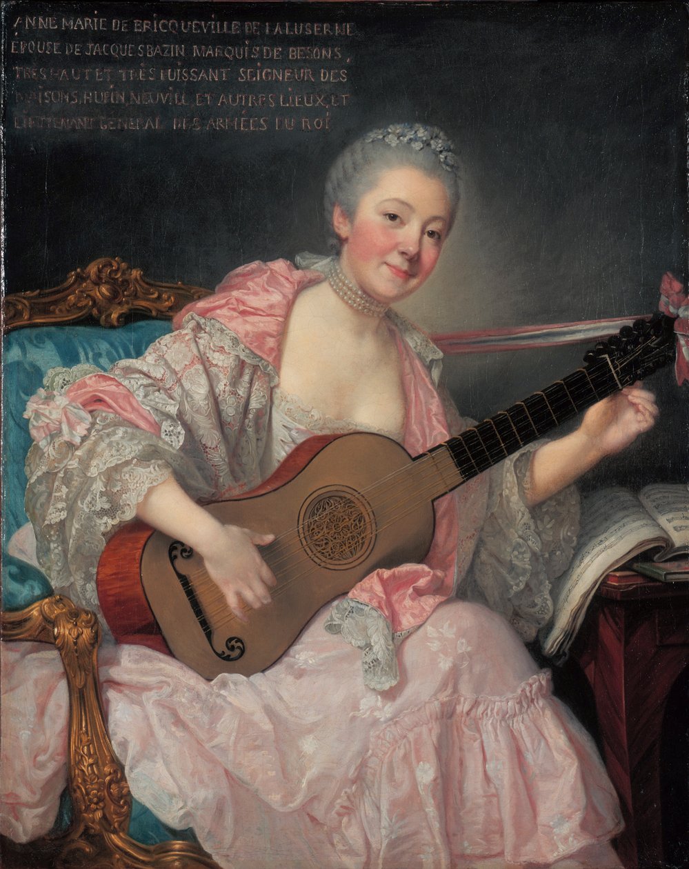 Anne-Marie de Bricqueville de Laluserne, markisinde af Bezons af Jean Baptiste Greuze