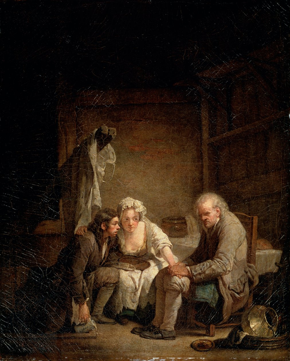 Blind mand bedraget, c1755 af Jean Baptiste Greuze