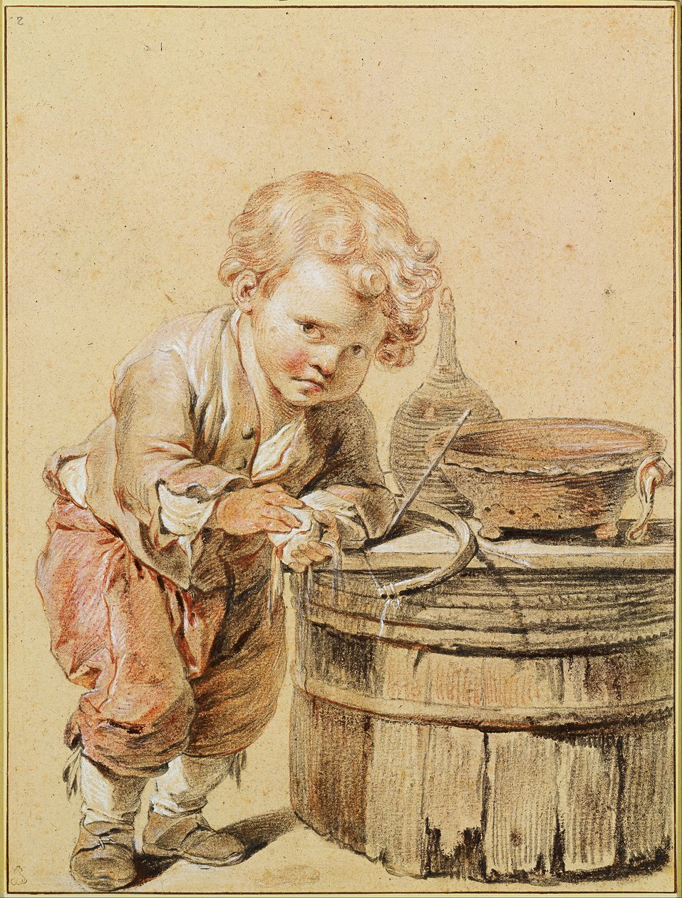 Drengen med det knuste æg af Jean Baptiste Greuze