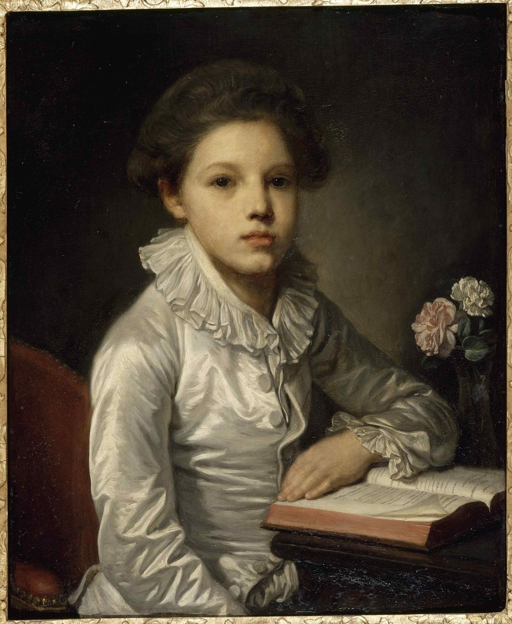 Charles Etienne de Bourgevin Viaart de Saint-Morys 1772-1817 som barn, ca. 1783. af Jean Baptiste Greuze