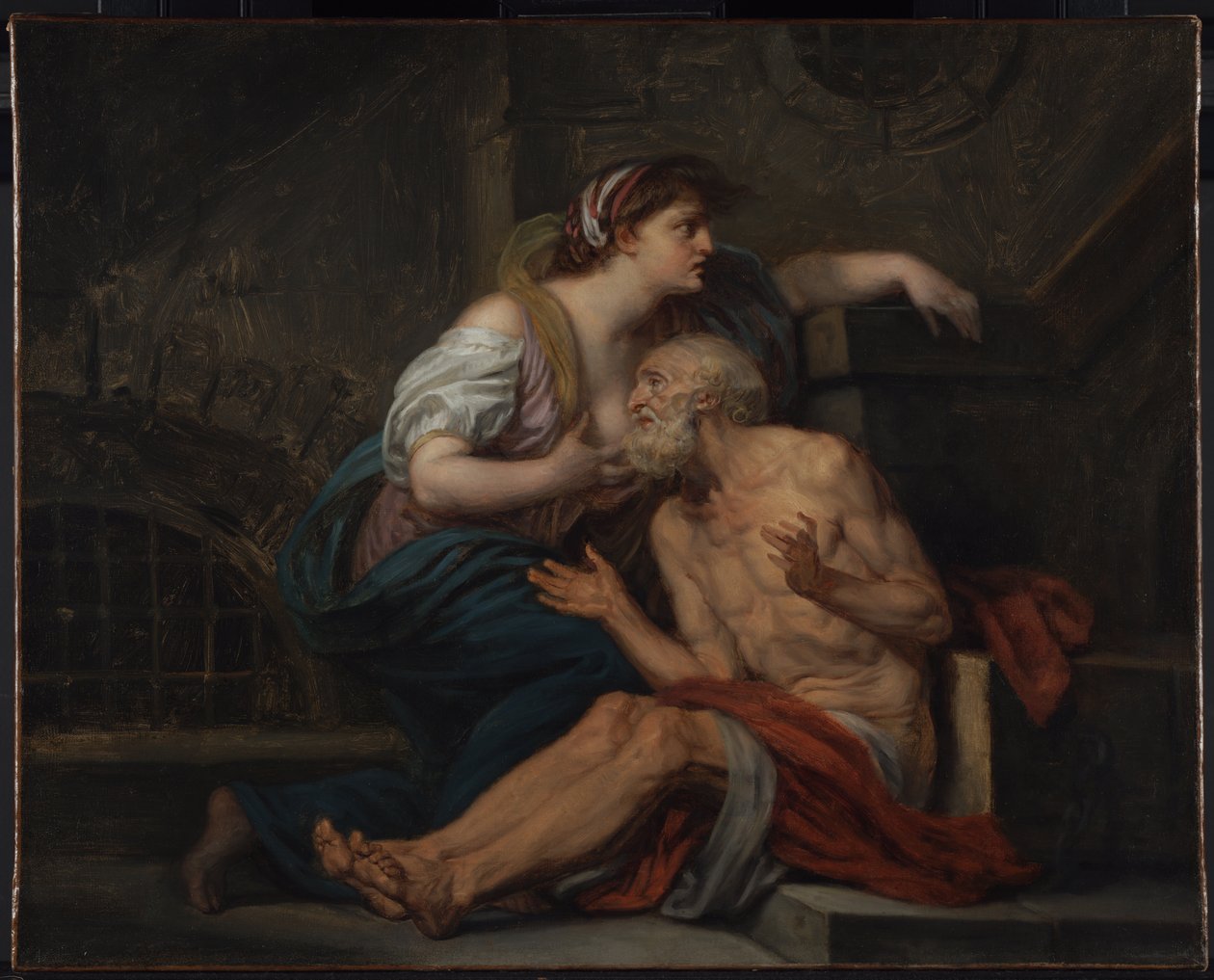 Cimon og Pero: "Romersk velgørenhed" af Jean Baptiste Greuze