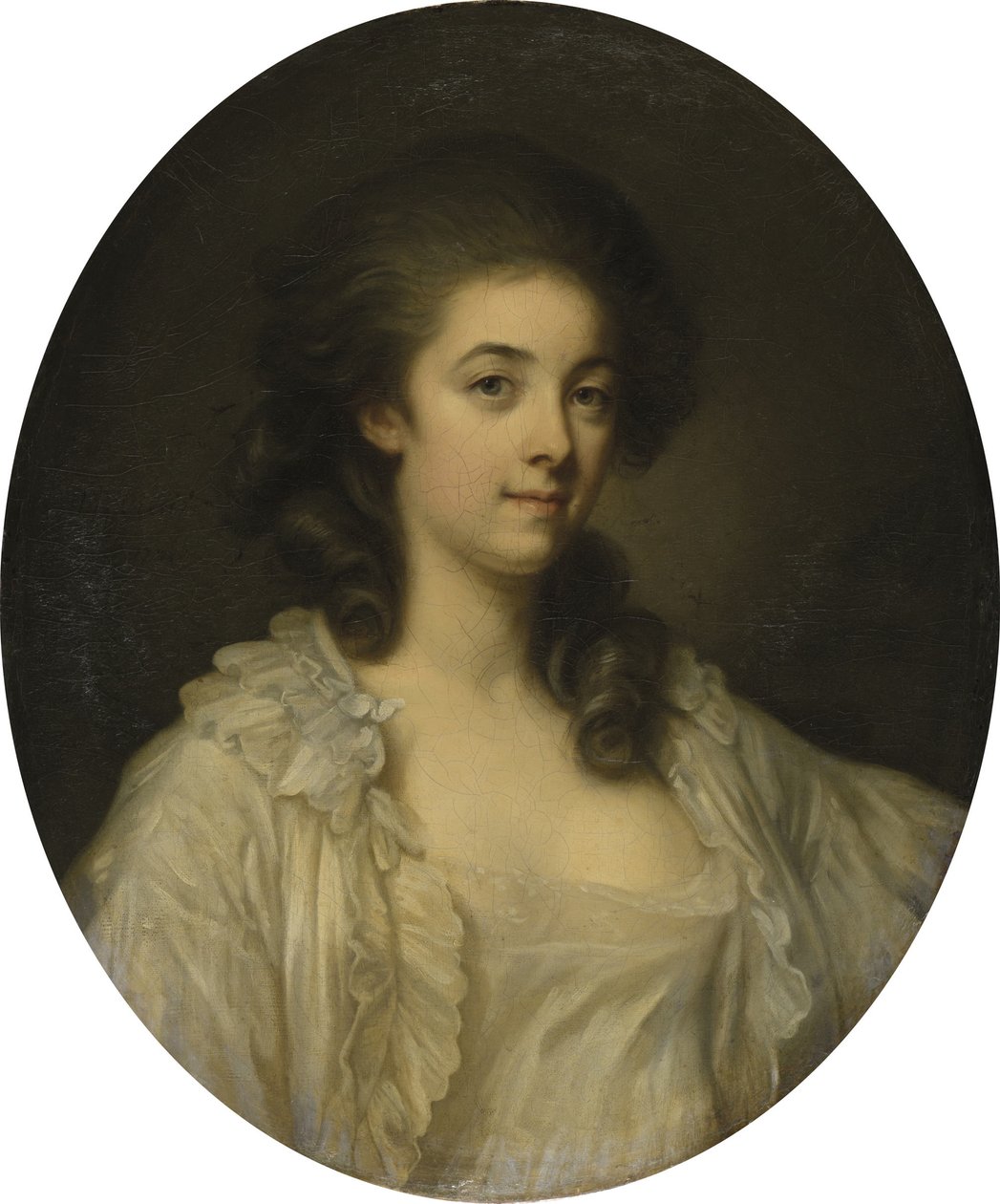 Fransk: Portrait de Madame de Champcenetz Portræt af Madame de Champcenetz af Jean Baptiste Greuze