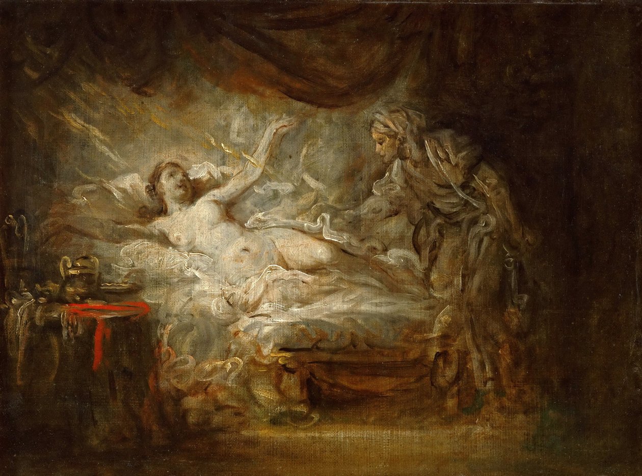 Jupiter og Aegina af Jean Baptiste Greuze
