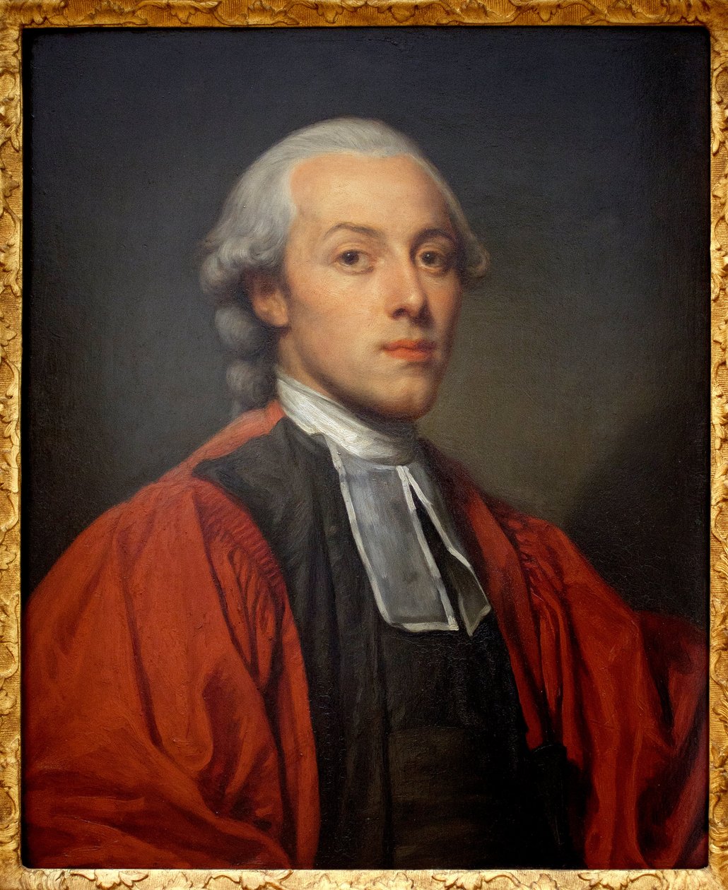 Portræt af Charles Paul Jean Baptiste de Bourgevin de Viaart de Saint Morys (1772-1817), rådmand for Storkammeret i Parlamentet i Paris. Maleri af Jean Baptiste Greuze (1725-1805), olie på træ. fransk kunst af Jean Baptiste Greuze