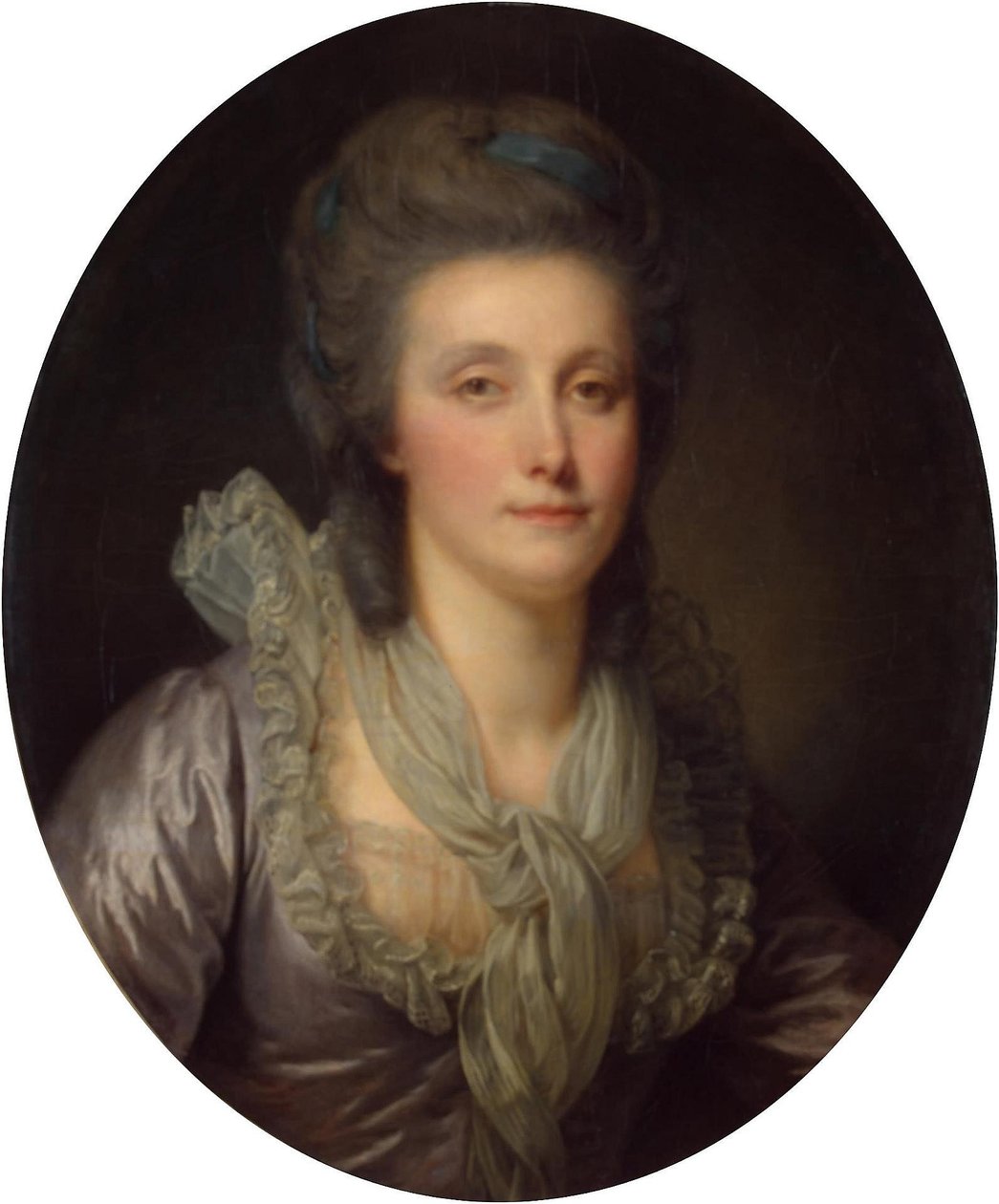 Portræt af grevinde Ekaterina Shuvalova af Jean Baptiste Greuze