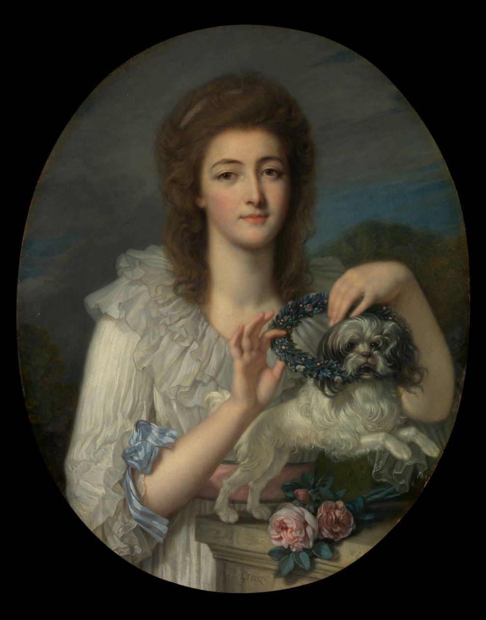 Prinsesse Varvara Nikolaevna Gagarina (1762-1802), s. 1780-82 af Jean Baptiste Greuze