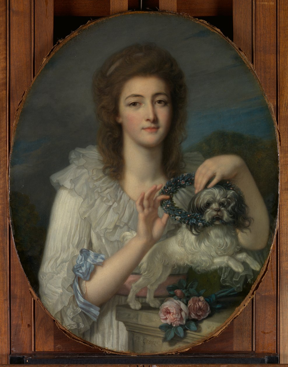 Prinsesse Varvara Nikolaevna Gagarina 1762-1802, ca. 1780-82. af Jean Baptiste Greuze