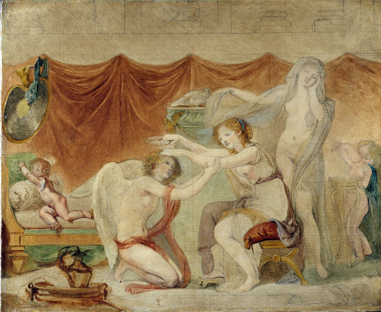 Psyken kroner kærligheden af Jean Baptiste Greuze