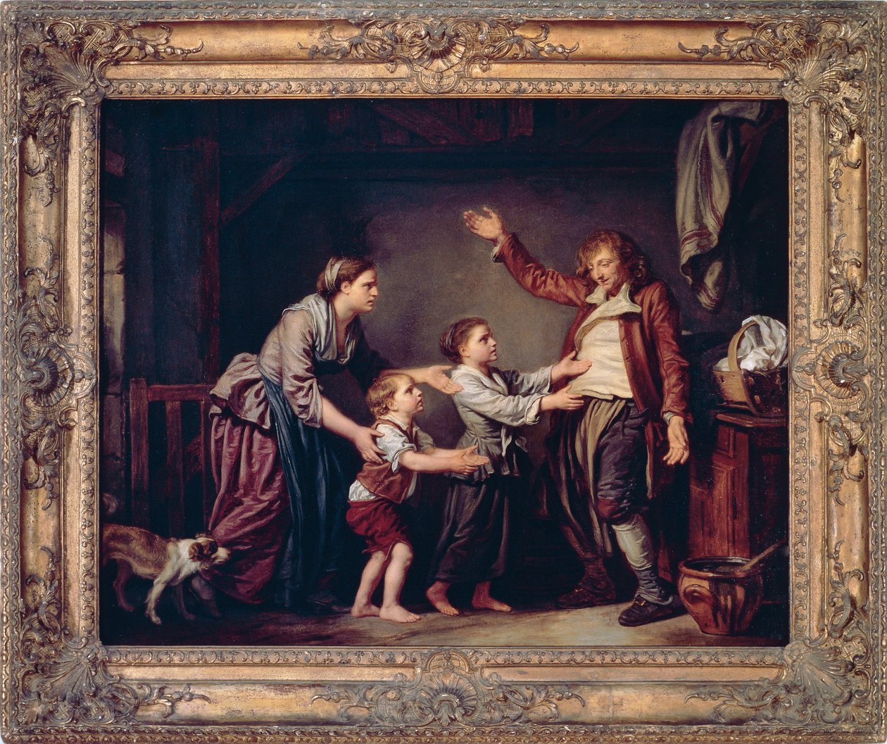 Drinkerens tilbagevenden, af Jean-Baptiste Greuze (1725-1805) af Jean Baptiste Greuze