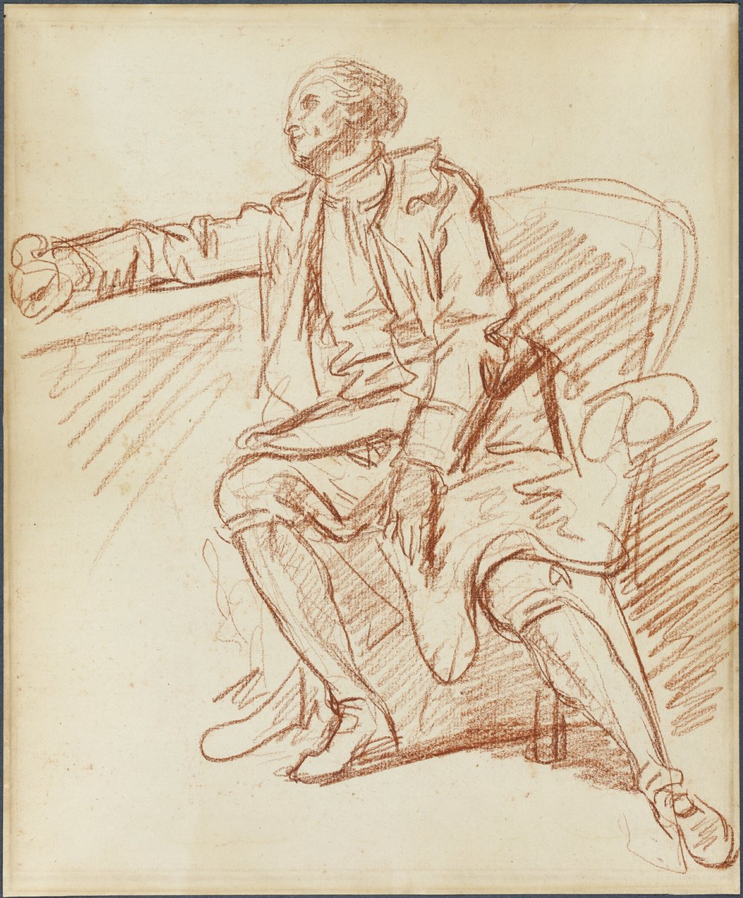 Siddende Herre af Jean Baptiste Greuze