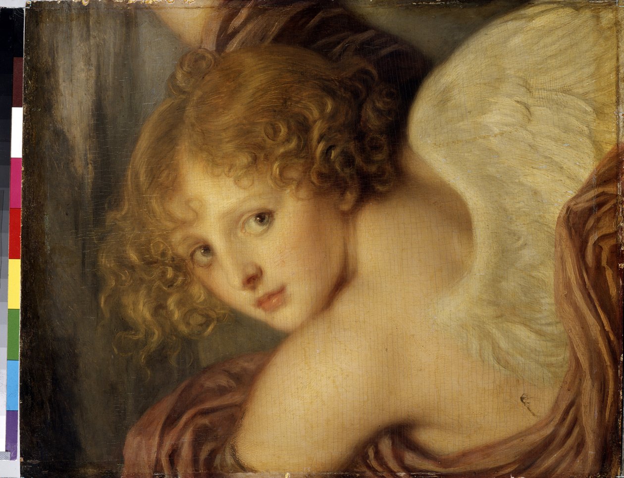 ""Tete de cupidon"" (Amorhoved) Maleri af Jean Baptiste Greuze (1725-1805) 1786 Eremitagemuseet Sankt Petersborg af Jean Baptiste Greuze