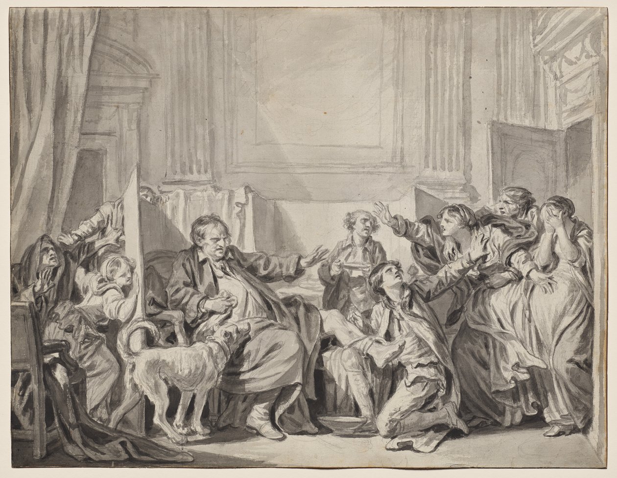 Den skyldige og angrende datter af Jean Baptiste Greuze