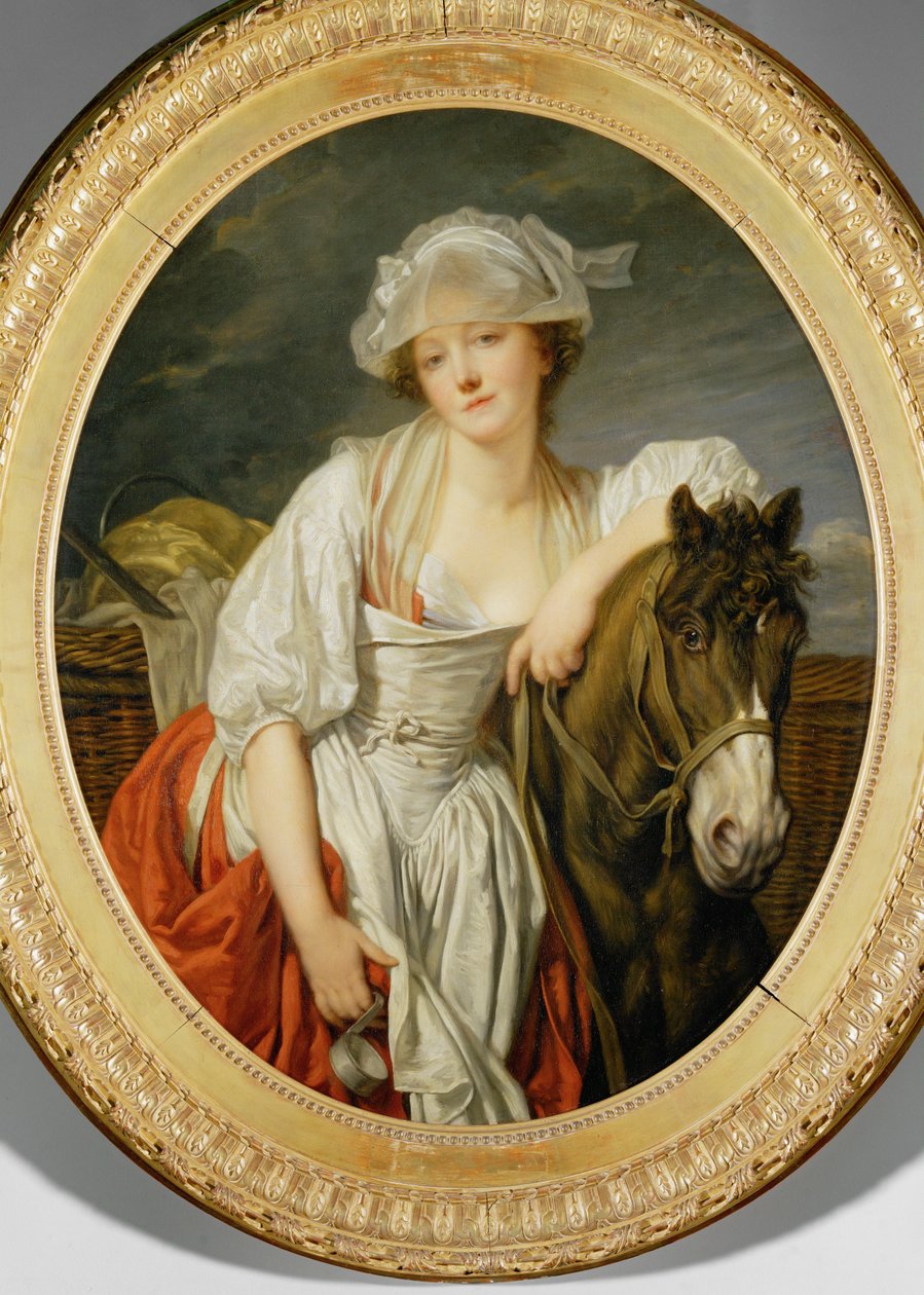 Mælkepigen (maleri på lærred) af Jean Baptiste Greuze