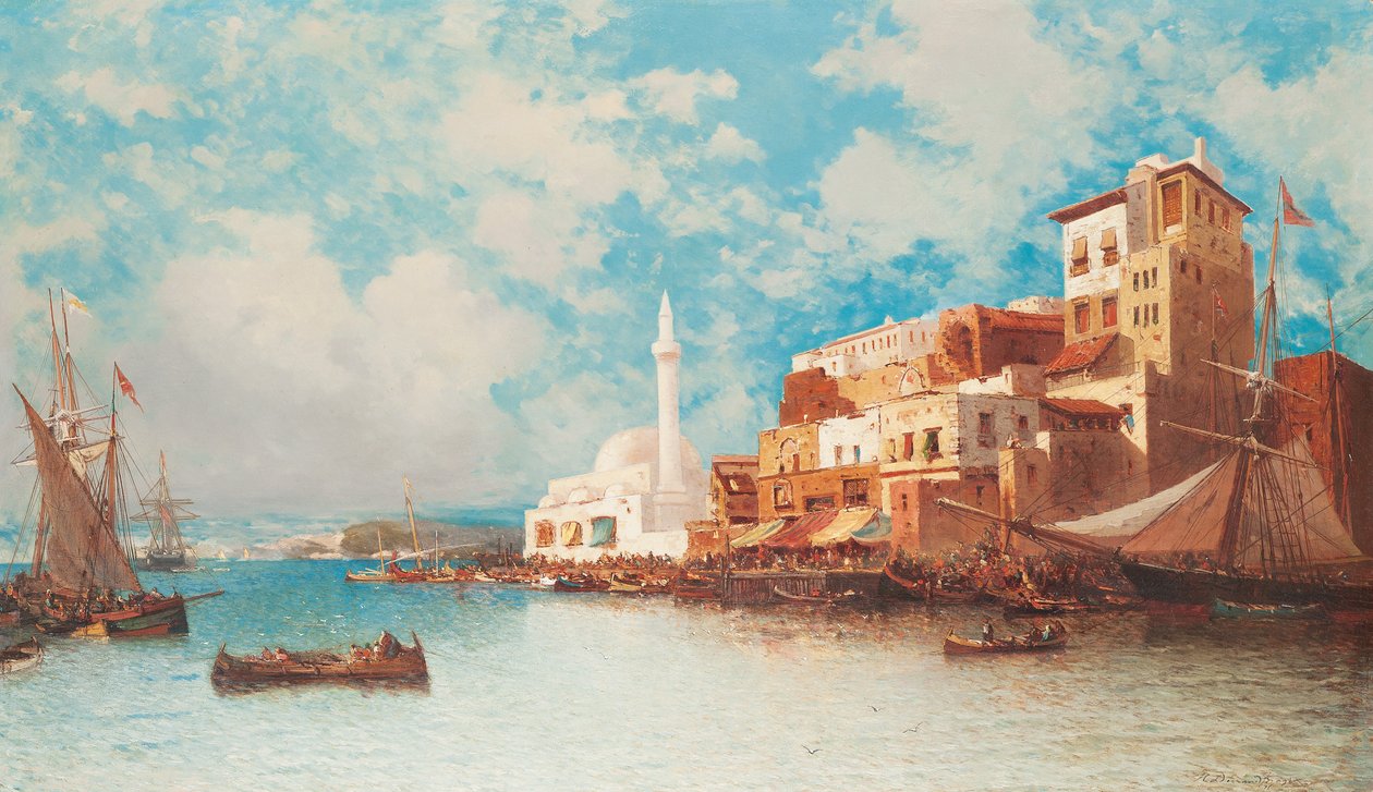 Østre Havn, 1871 af Jean Baptiste Henri Durand Brager
