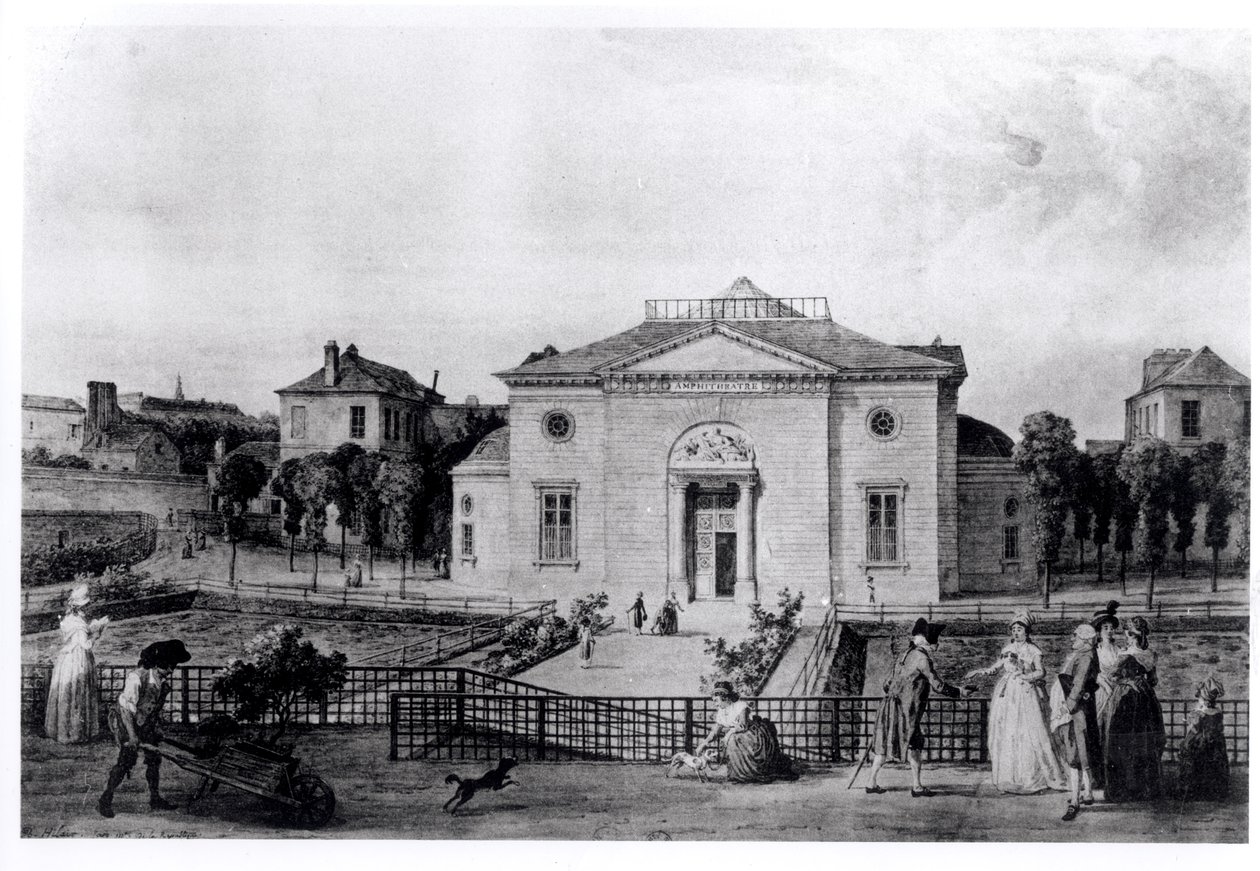 Det Store Amfiteater i Jardin des Plantes i Paris, i 1794, fra 