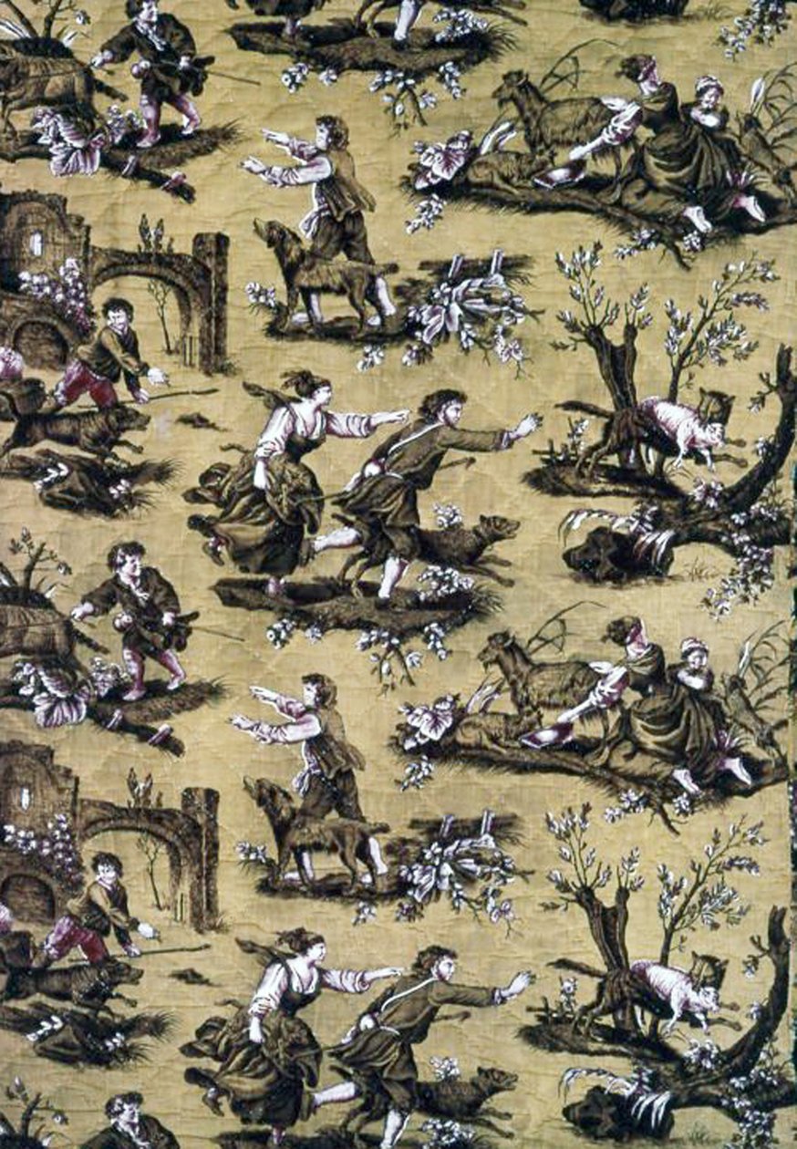 Au Loup! (møbelstof) af Jean Baptiste Huet