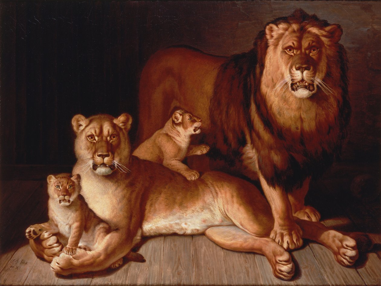 Pride of Lions af Jean-Baptiste Huet