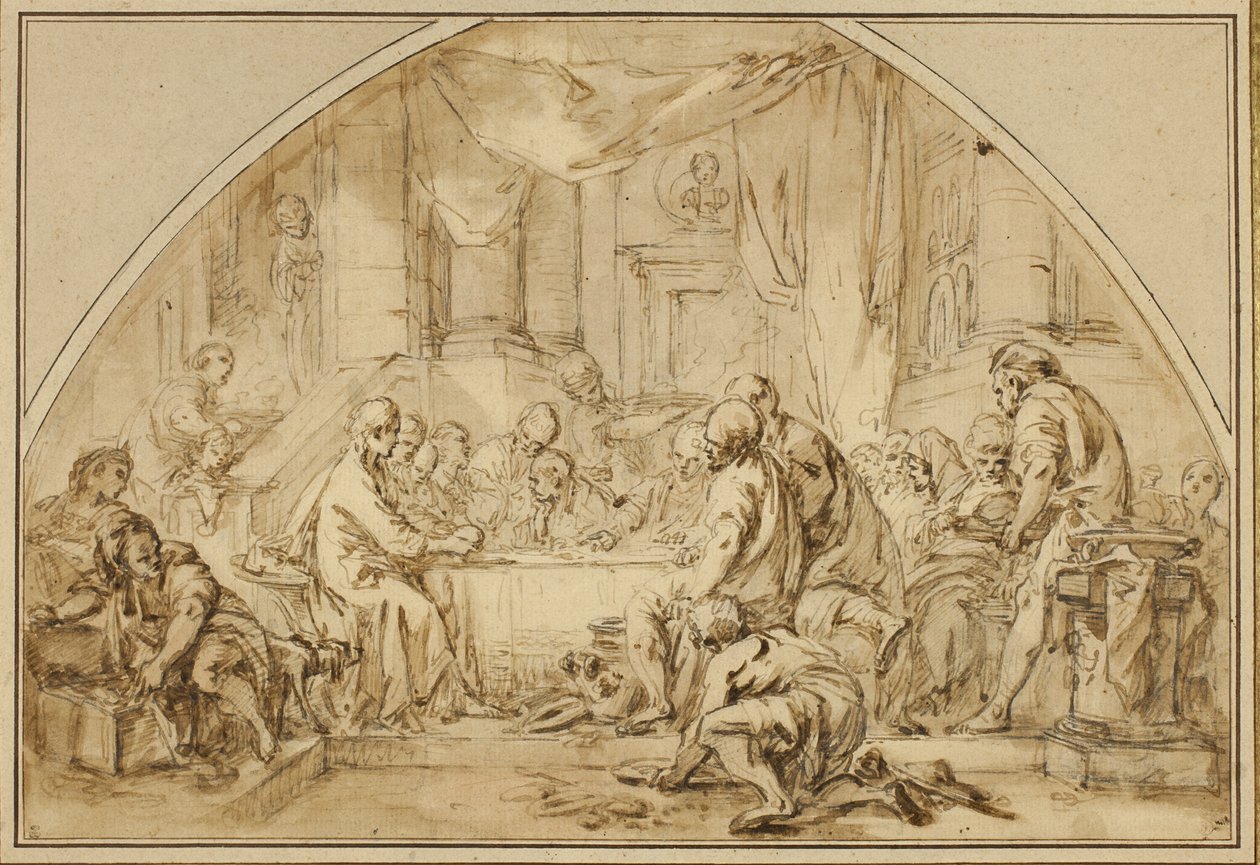 Studie til den sidste nadver af Jean Baptiste Huet