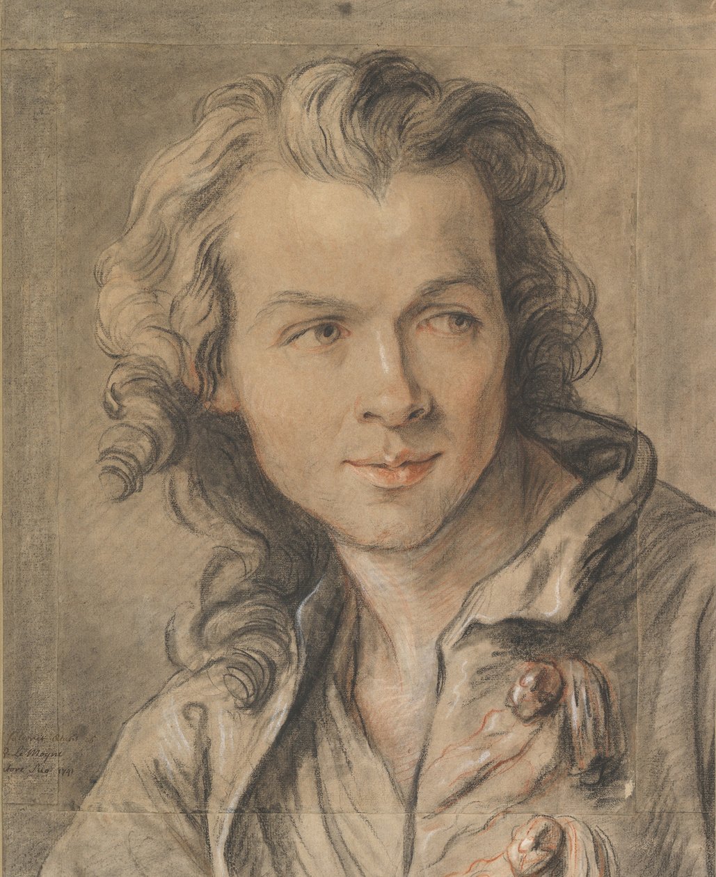 Portræt af Etienne Maurice Falconet, 1741 af Jean Baptiste II Lemoyne