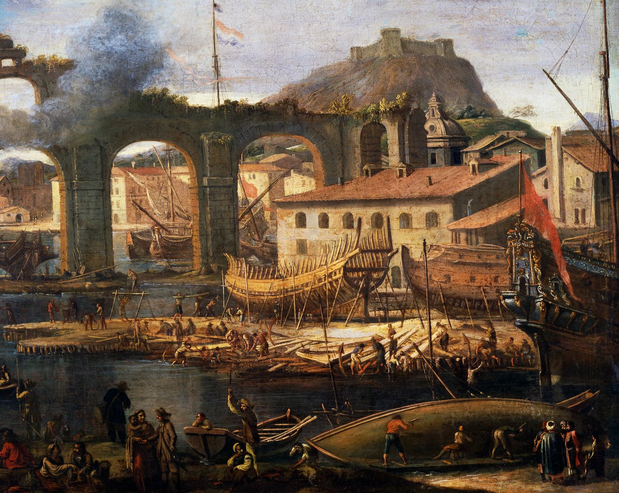 Skibsværfterne i La Ciotat af Jean Baptiste I de La Rose