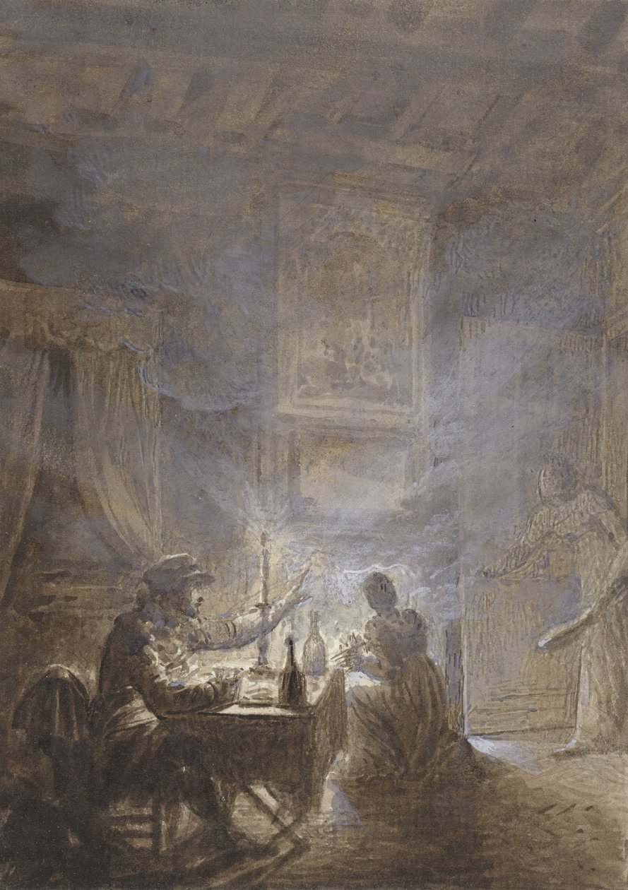 Den rygende ildsted af Jean Baptiste Isabey