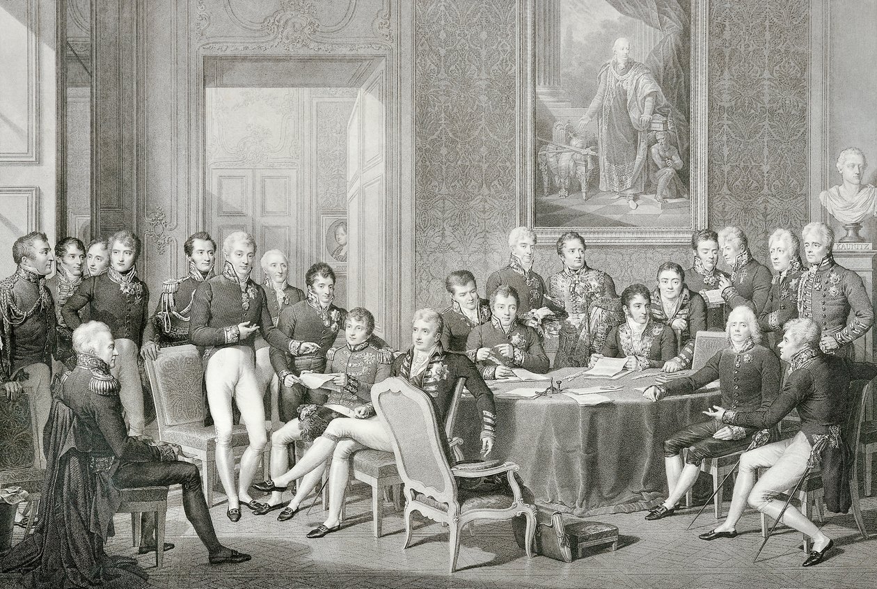 Deltagere ved Wienerkongressen 1814-1815 af Jean Baptiste Isabey