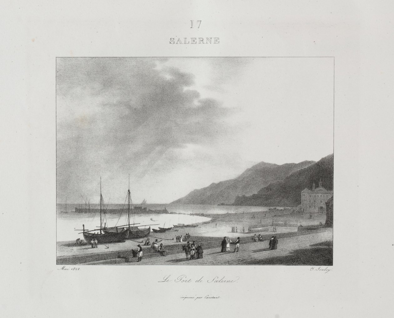 Rejse til Italien i 1822 af Jean Baptiste Isabey