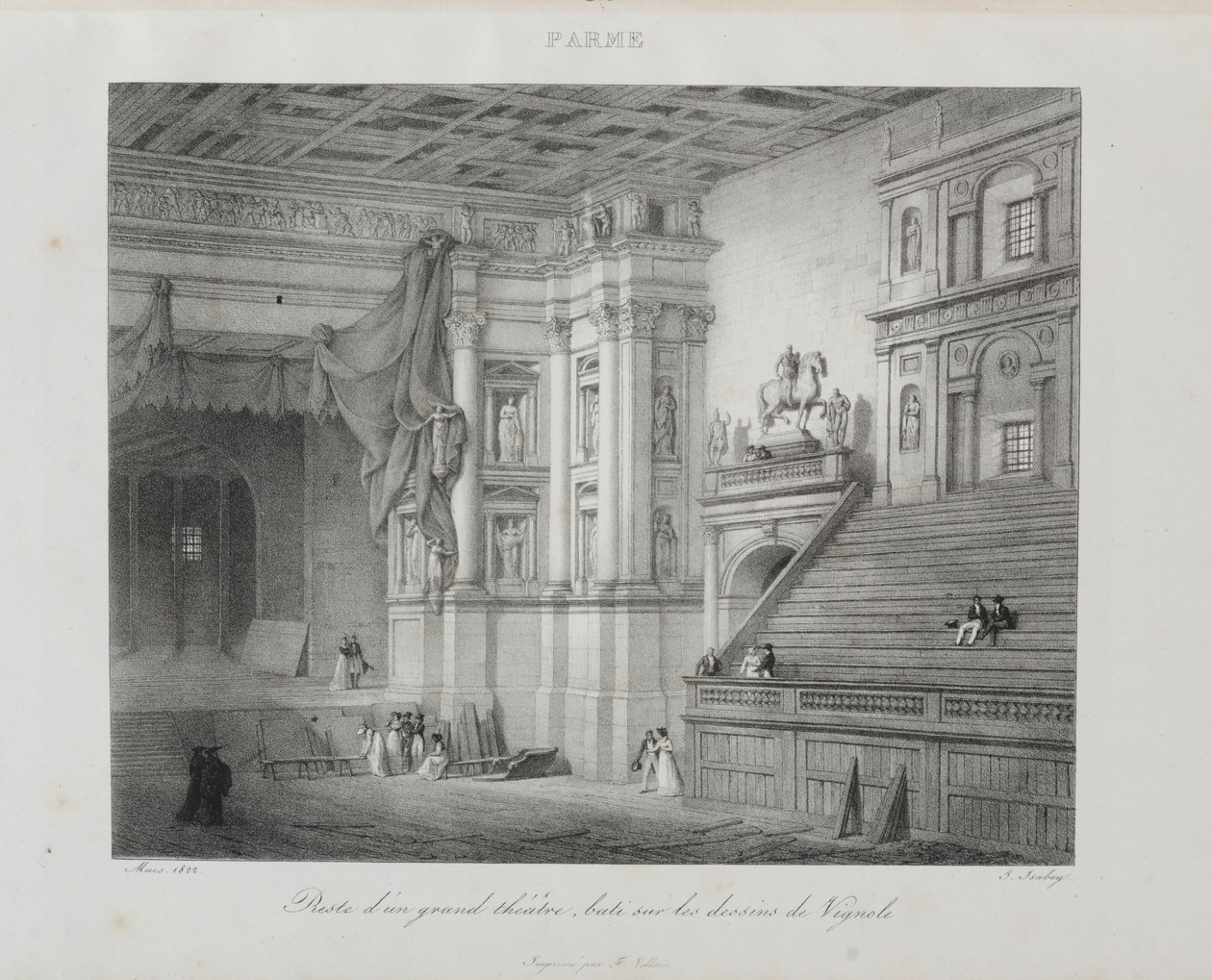Rejse til Italien i 1822, 1833. af Jean Baptiste Isabey