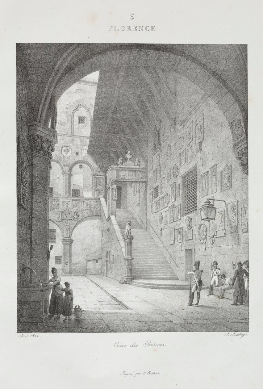Rejse til Italien i 1822, 1833. af Jean Baptiste Isabey