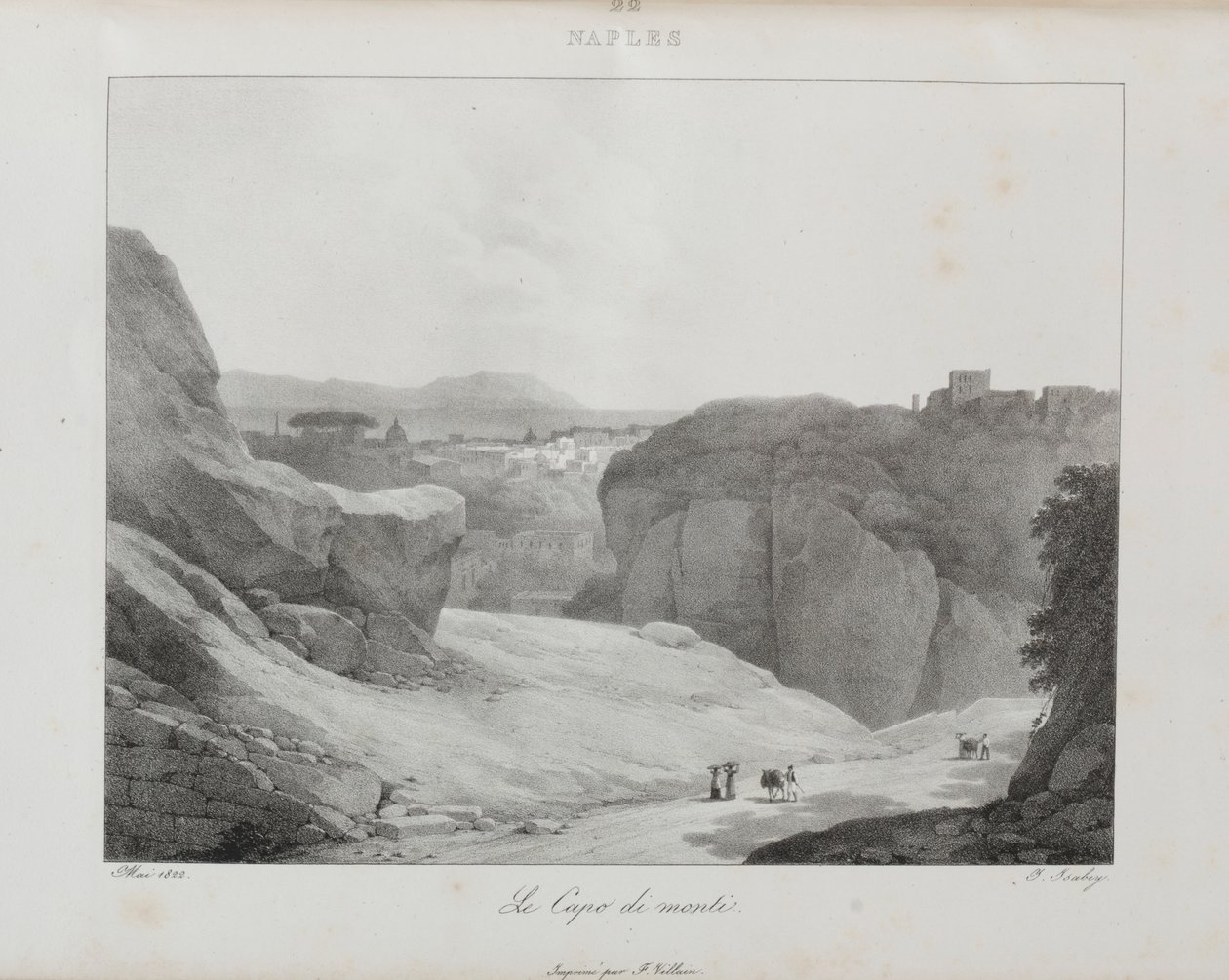 Rejse til Italien i 1822, 1833. af Jean Baptiste Isabey