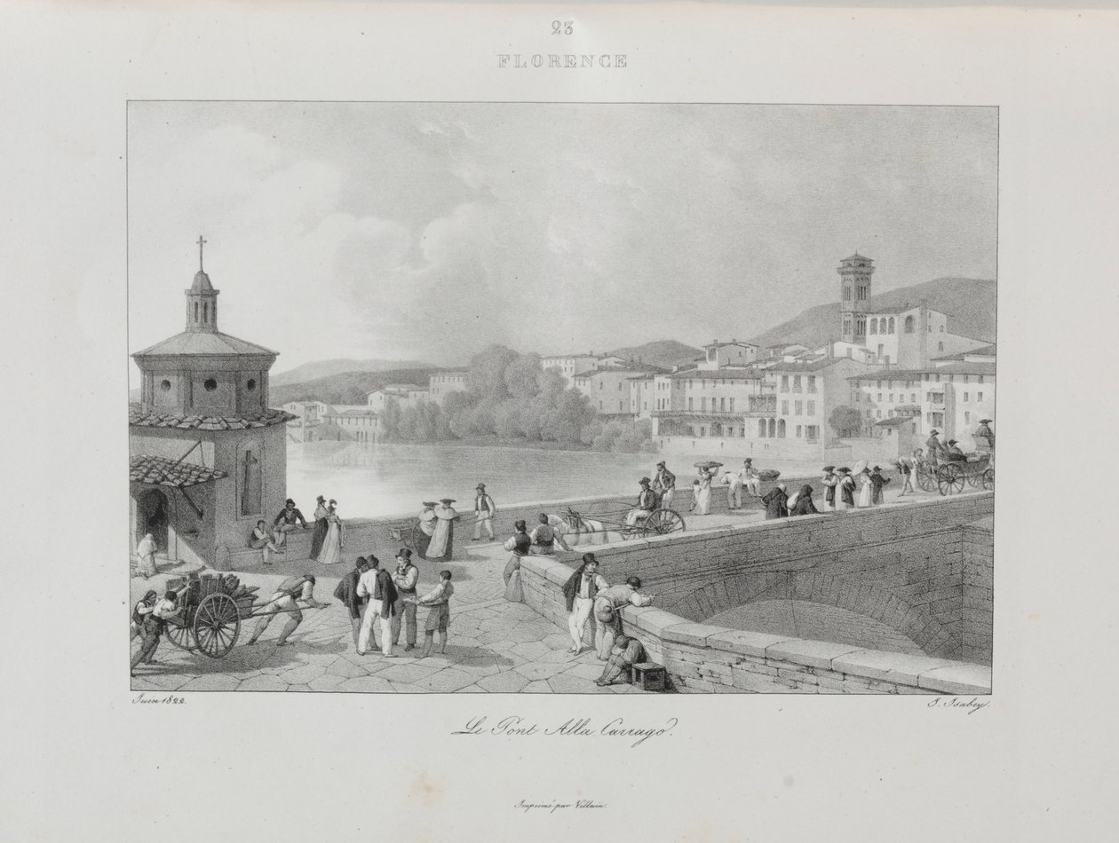 Rejse til Italien i 1822, 1833. af Jean Baptiste Isabey