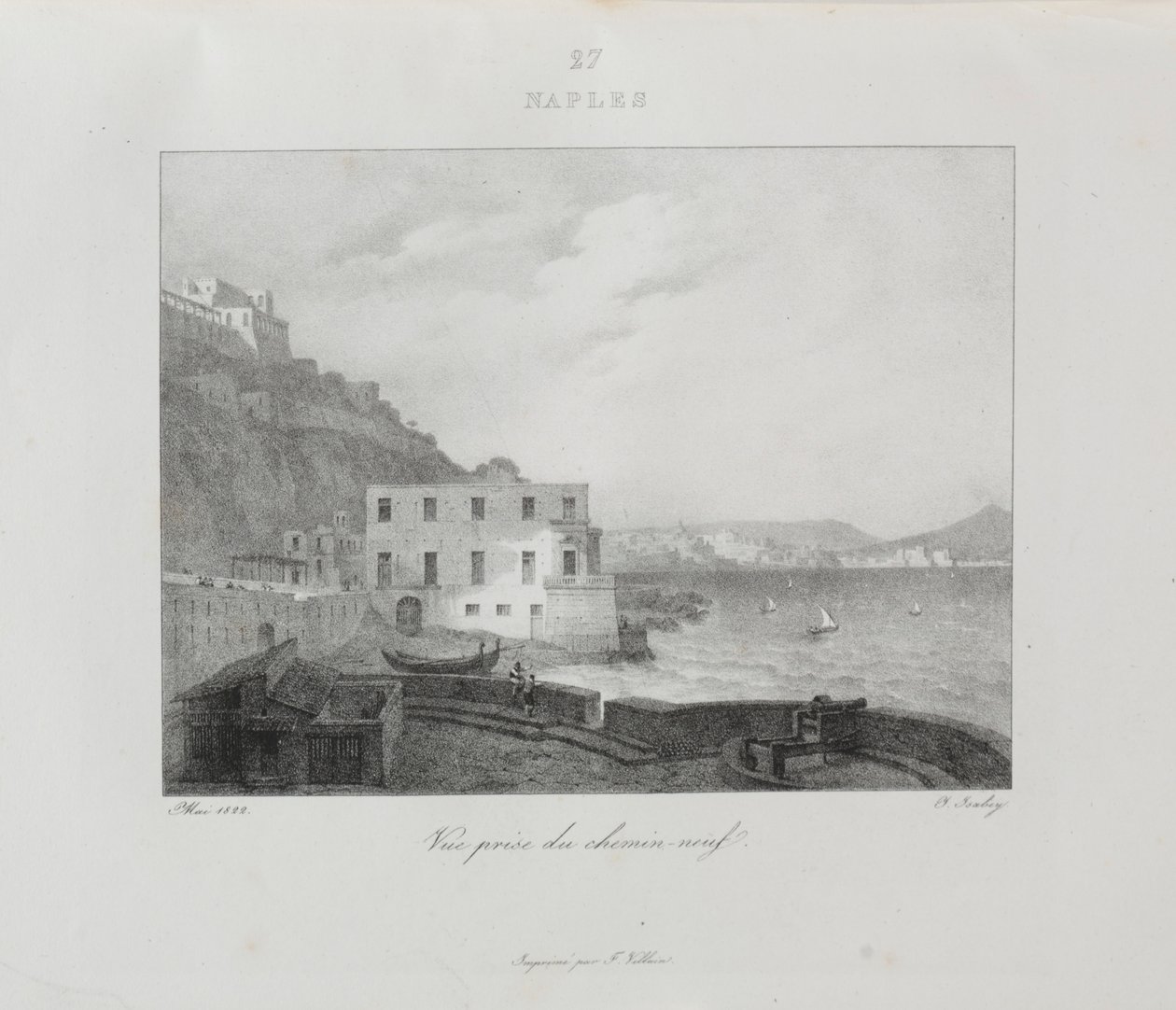 Rejse til Italien i 1822, 1833. af Jean Baptiste Isabey