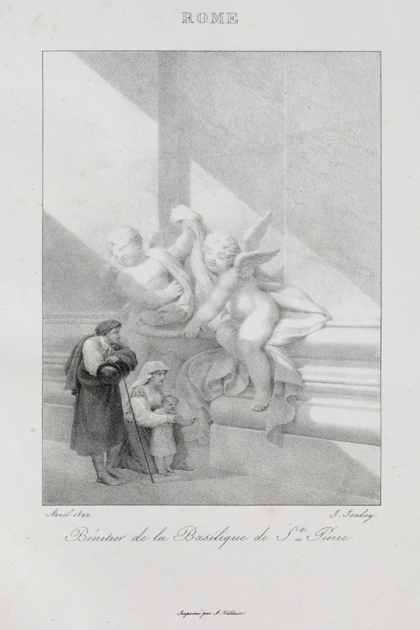 Rejse til Italien i 1822, 1833. af Jean Baptiste Isabey