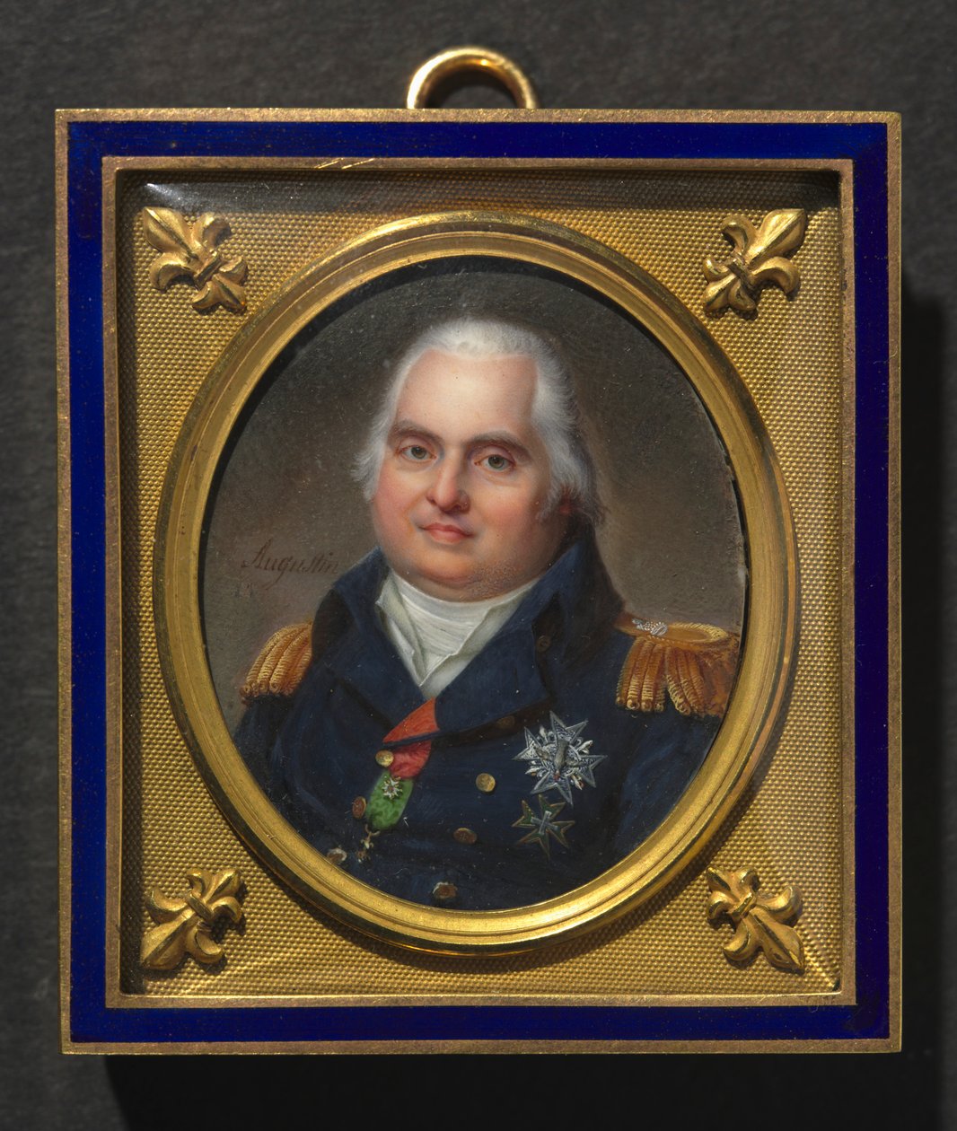Portræt af Ludvig XVIII, ca. 1822. af Jean Baptiste Jacques Augustin