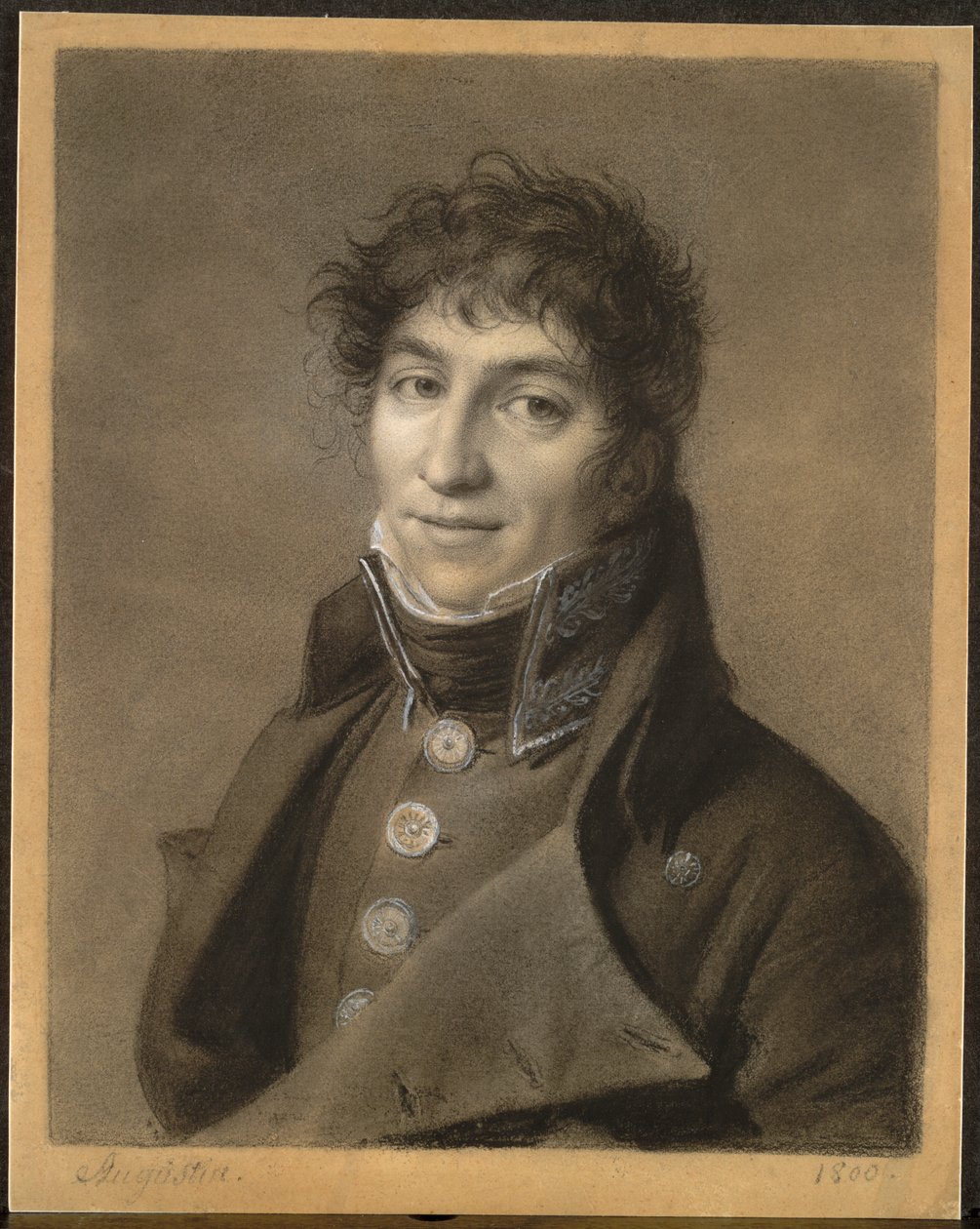 Portræt af en mand af Jean Baptiste Jacques Augustin