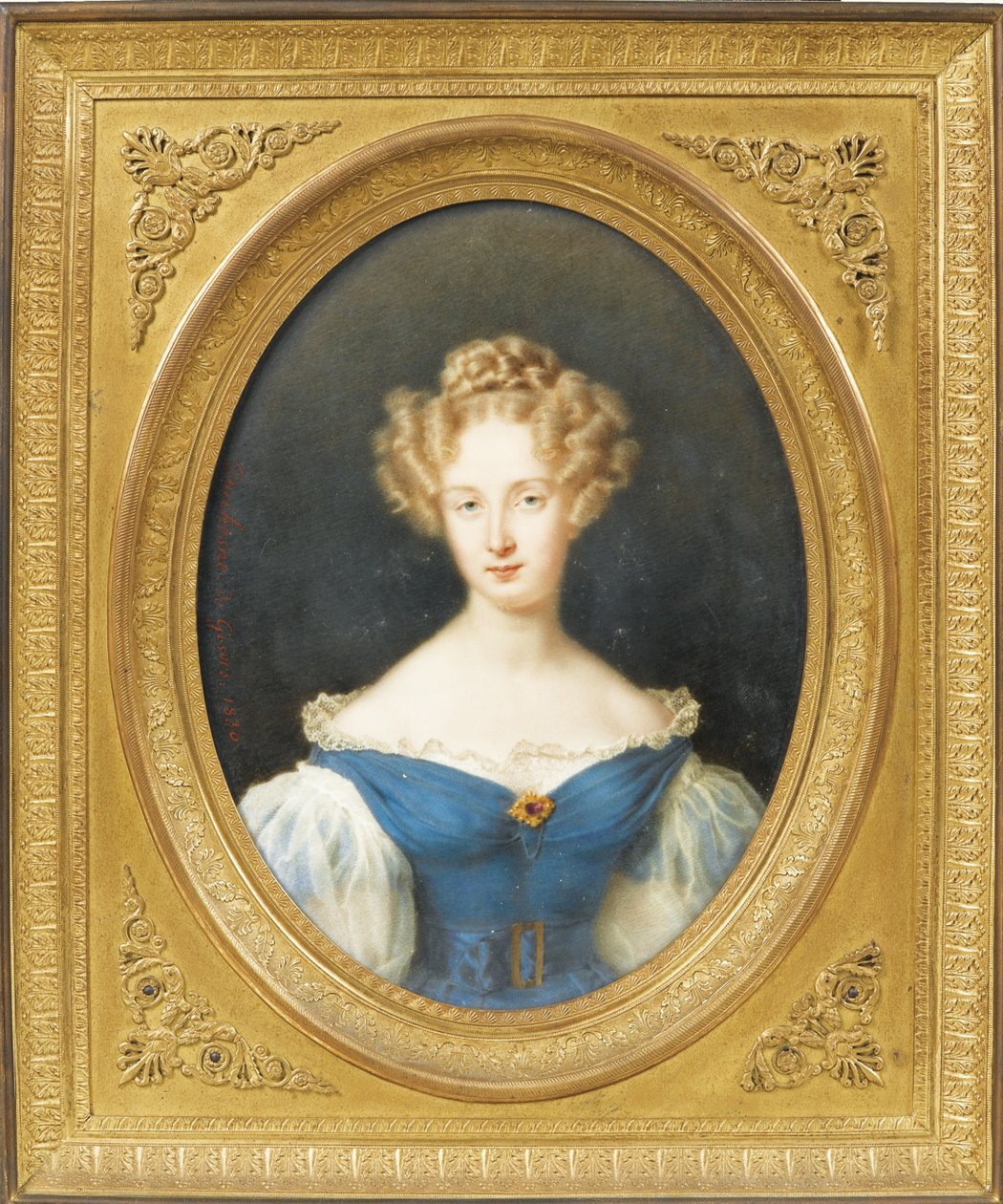 Prinsesse Louise af Orléans 1812-1850, senere dronning af belgierne, 1830 af Jean Baptiste Joseph Duchesne