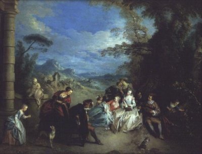 Champetre Concert (friluftskoncert) af Jean Baptiste Joseph Pater