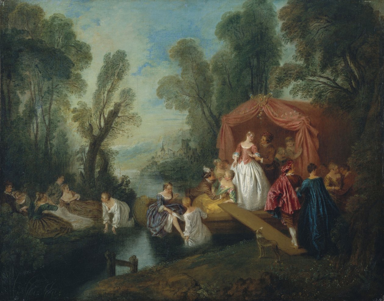 Afgang til øen Cythera af Jean Baptiste Joseph Pater
