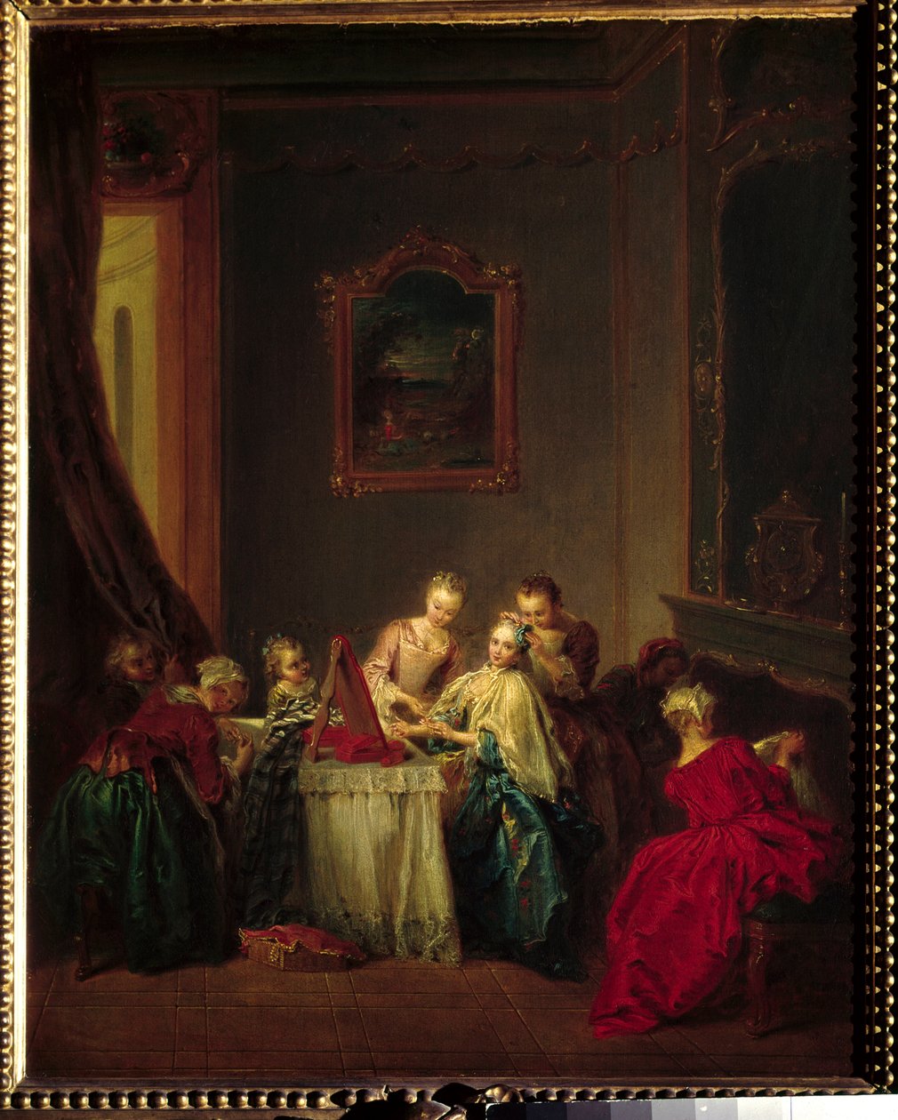 La toilette Maleri af Jean Baptiste Pater (1695-1736) 1700-tallet søn. 0,47x0,37 m Paris, Musée du Louvre af Jean Baptiste Joseph Pater