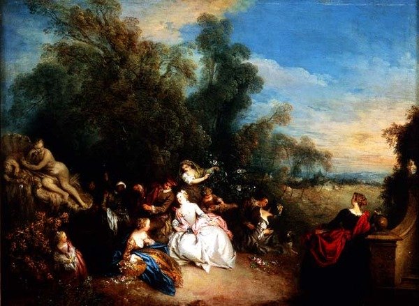 Afslapning på landet af Jean Baptiste Joseph Pater