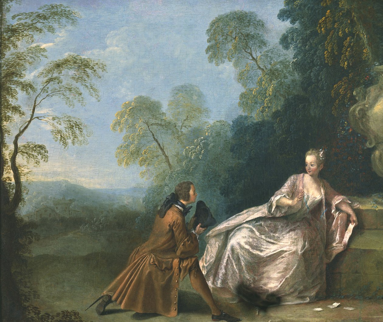 En galant samtale af Jean Baptiste Joseph Pater