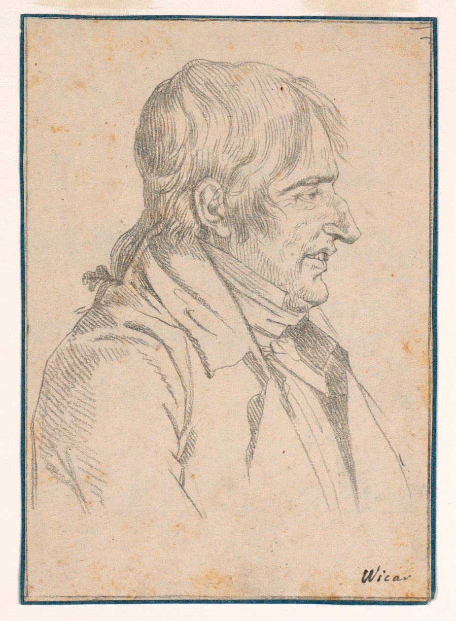 Portræt af en mand af Jean Baptiste Joseph Wicar