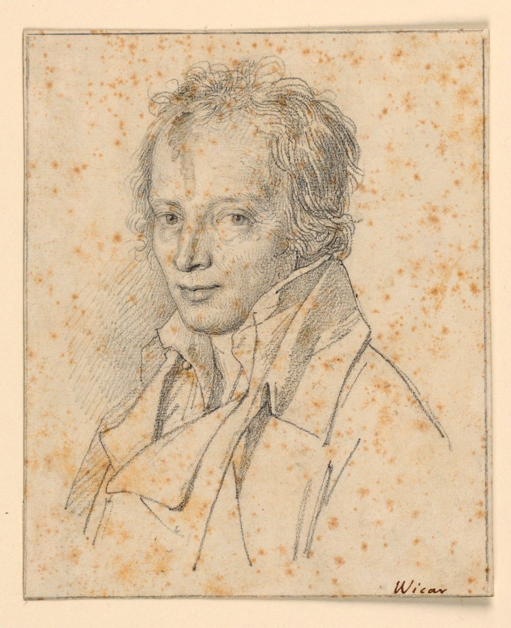 Portræt af en ung mand af Jean Baptiste Joseph Wicar
