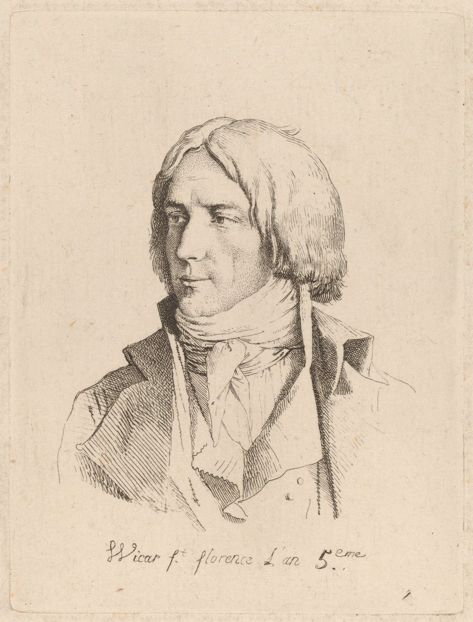 Selvportræt af Jean Baptiste Joseph Wicar