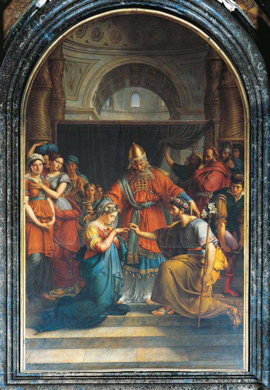 Jomfruens ægteskab af Jean Baptiste Joseph Wicar