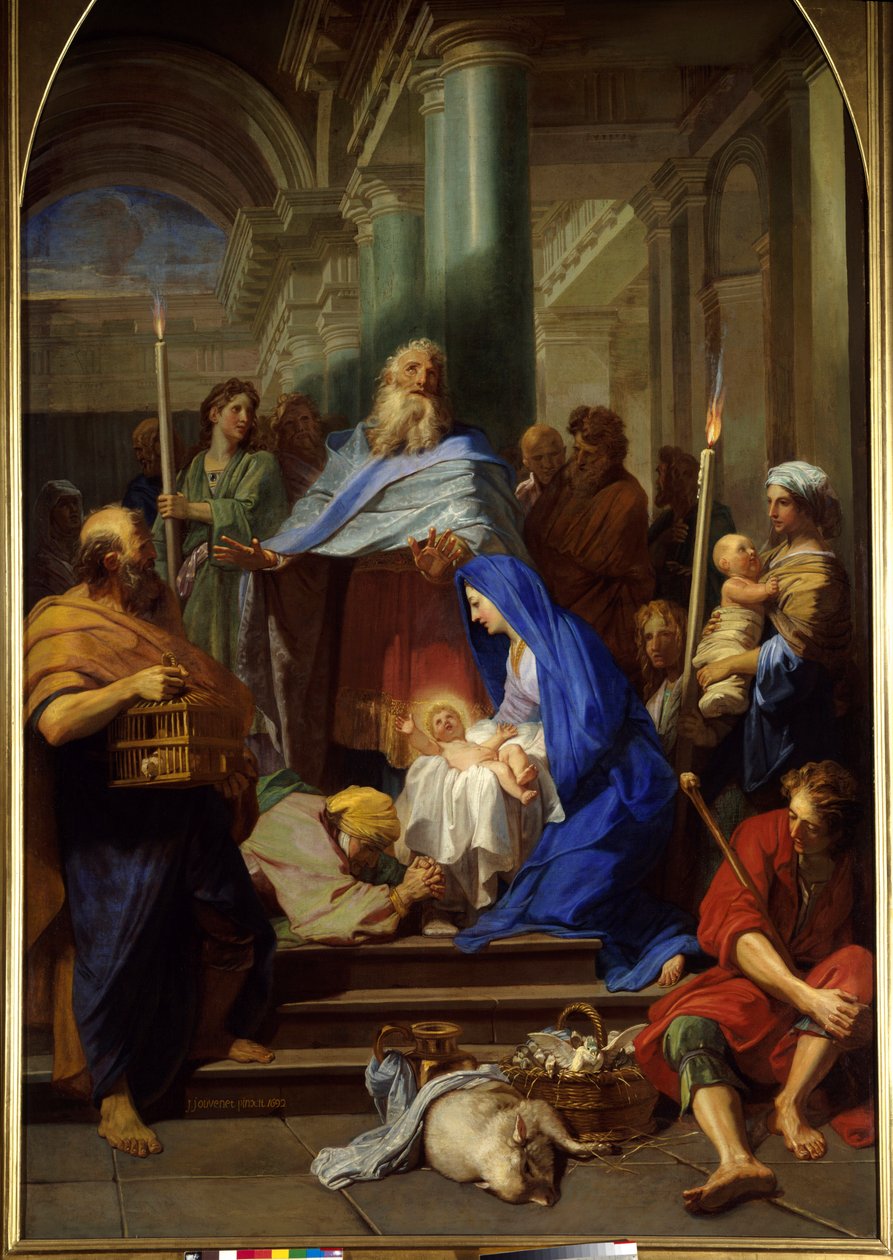 Presentation at the Temple Peinture by Jean Jouvenetdani af Jean Baptiste Jouvenet