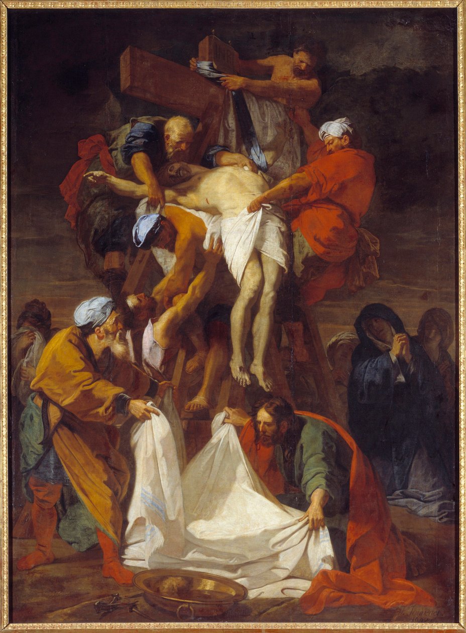 Korsets nedstigning Maleri af Jean Jouvenet (1644-1717) 1697 søn. 4,24x3,12 m af Jean Baptiste Jouvenet
