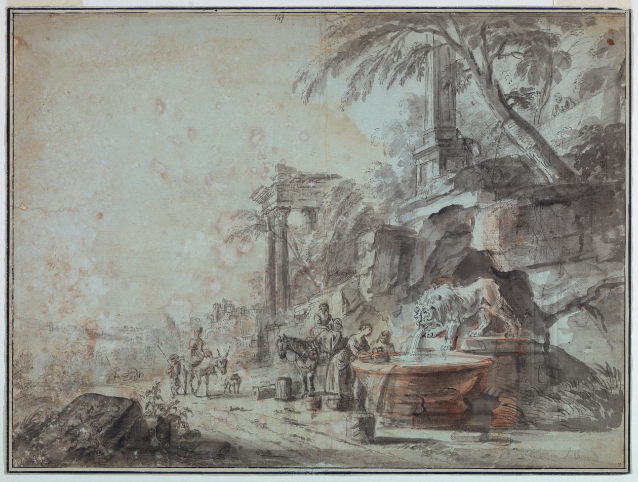 Ved et springvand af Jean Baptiste Lallemand